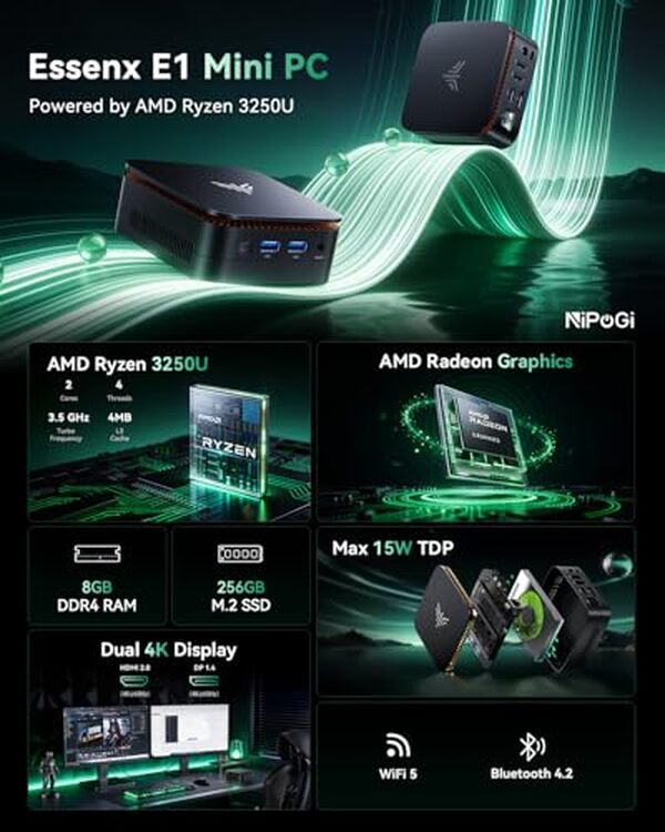 Découvrez l'analyse complète du NiPoGi Mini PC Alder Lake N95 : performance compacte, polyvalence remarquable et rapport qualité-prix optimal pour les utilisateurs exigeants