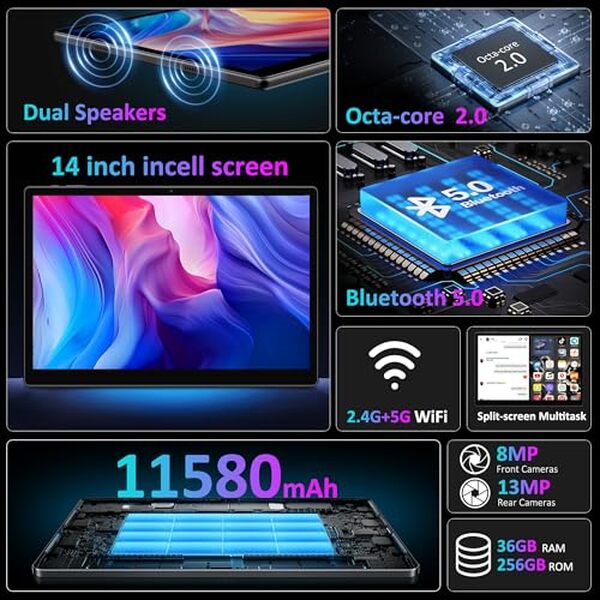 Découvrez notre test complet de la tablette Beynivan 14 pouces Android. Performance, design innovant et autonomie : tous les détails pour bien choisir votre appareil. 