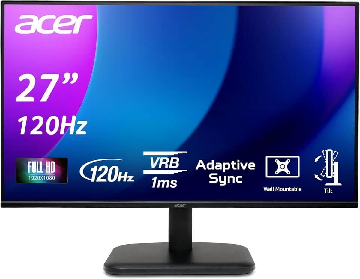 Test : acer EK271Gbif - écran PC 27" Full HD IPS 120Hz