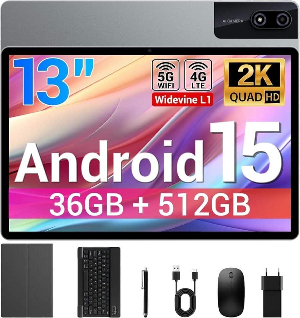 Test de la tablette BEYNIVAN 13 pouces Android 15 : performance et connectivité