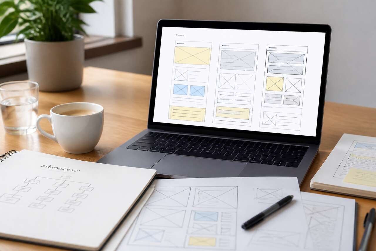 Concevoir l&rsquo;arborescence, la navigation et les pages indispensables