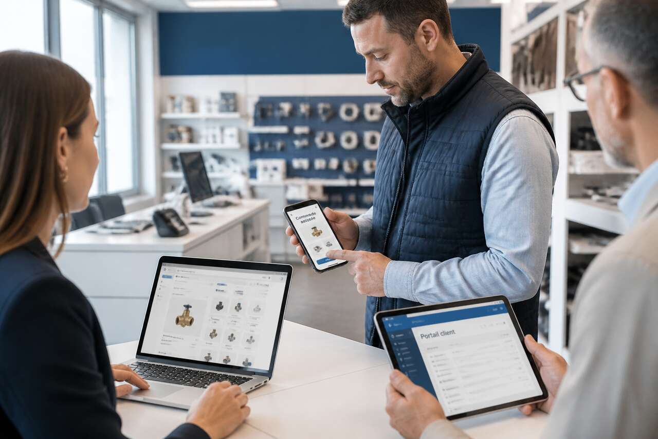Digitaliser un point de vente en btob : e-commerce, portail client et commande assistée Digitaliser un point de vente en btob : e-commerce, portail client et commande assistée