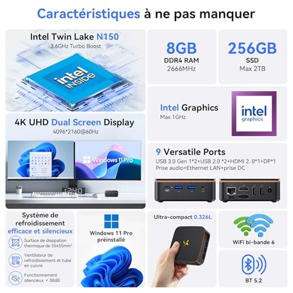 Découvrez notre test complet du mini PC Huidun H50 : performances, polyvalence et design compact pour vos besoins informatiques. 